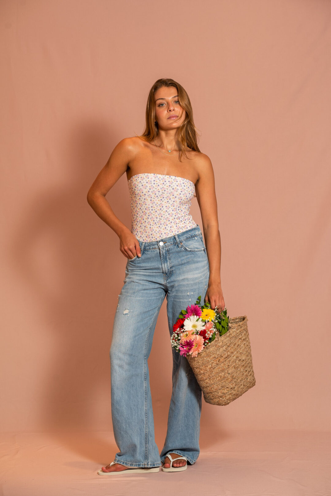 MAIÔ TACI OFF WHITE SUMMER FLOWERS - Image 2