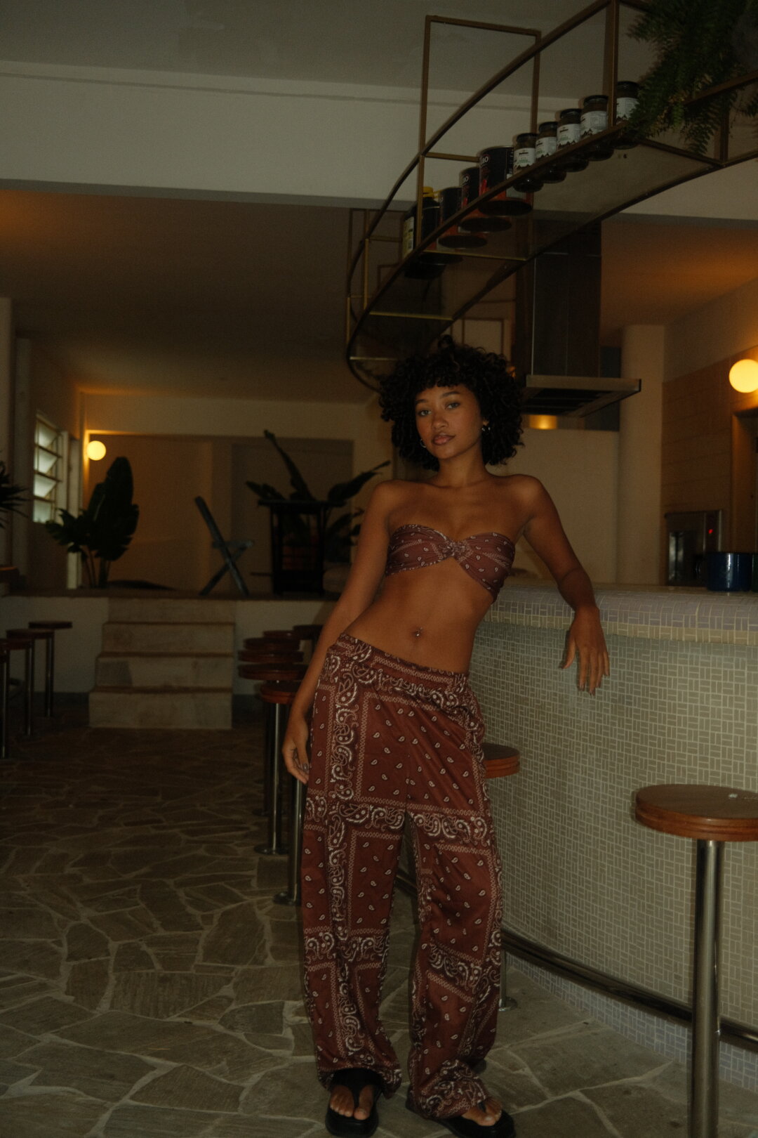 CALÇA PAISLEY MARROM BOHO WINTER - Image 4