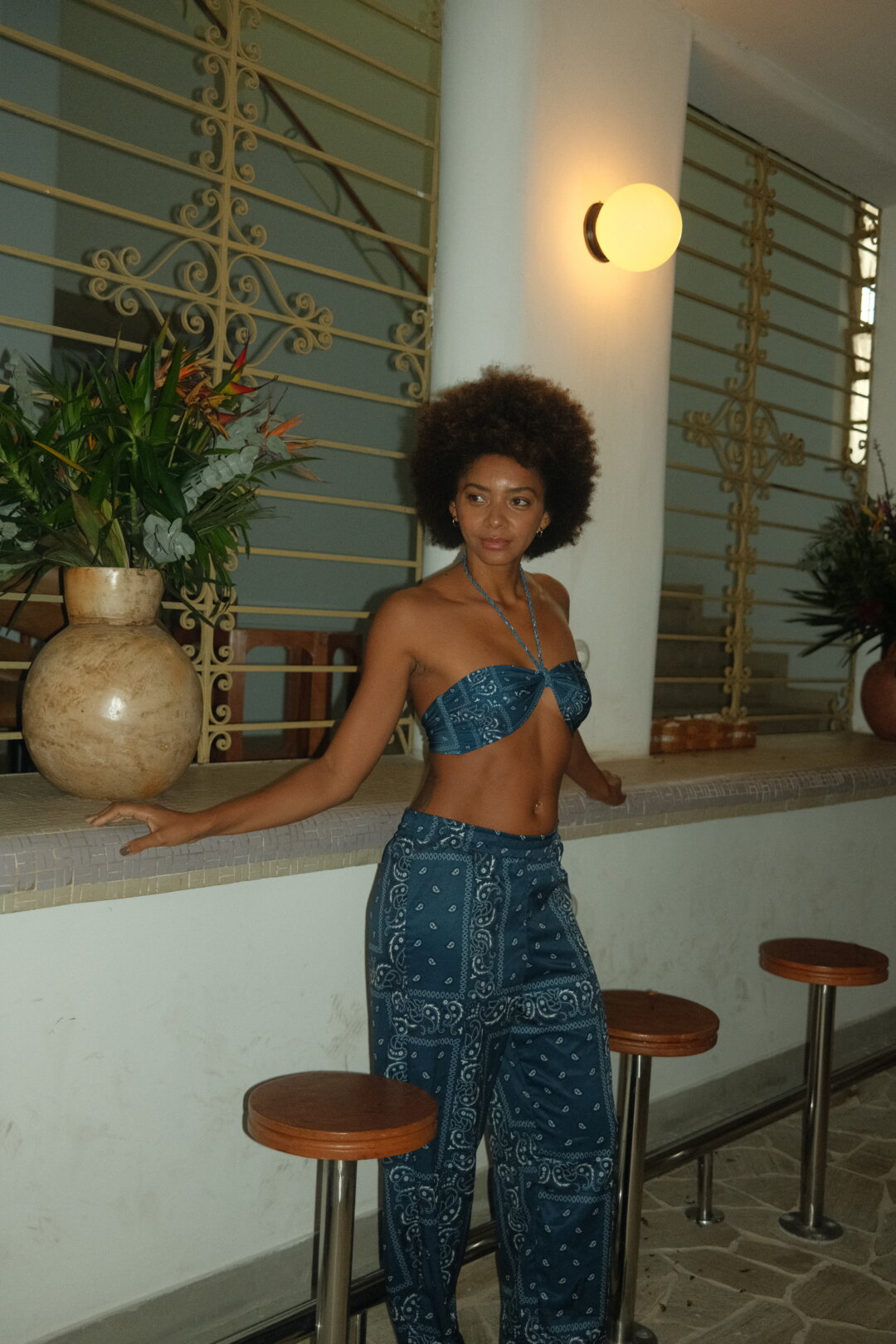 CALÇA PAISLEY AZUL BOHO WINTER - Image 2