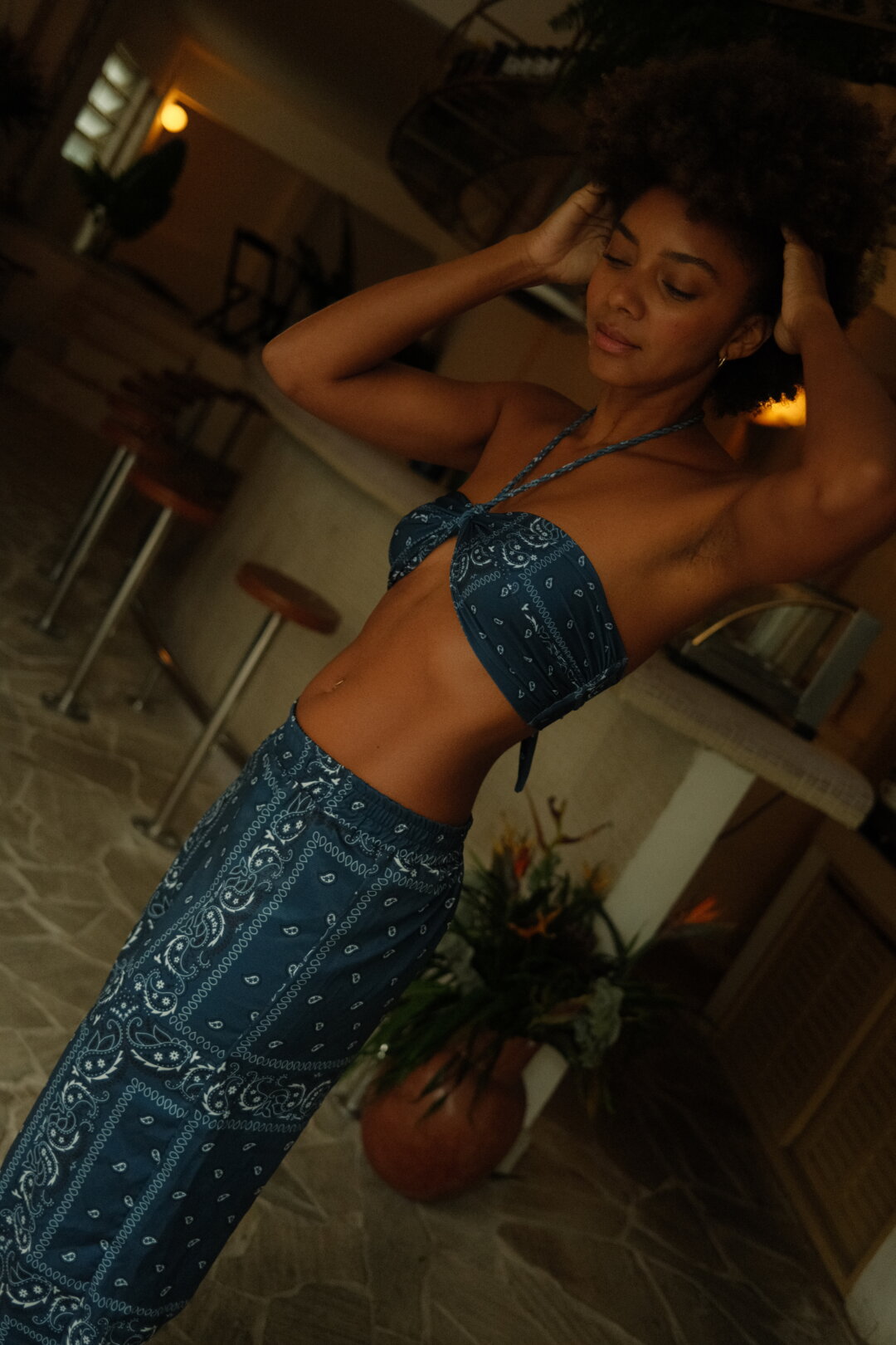 CALÇA PAISLEY AZUL BOHO WINTER - Image 5