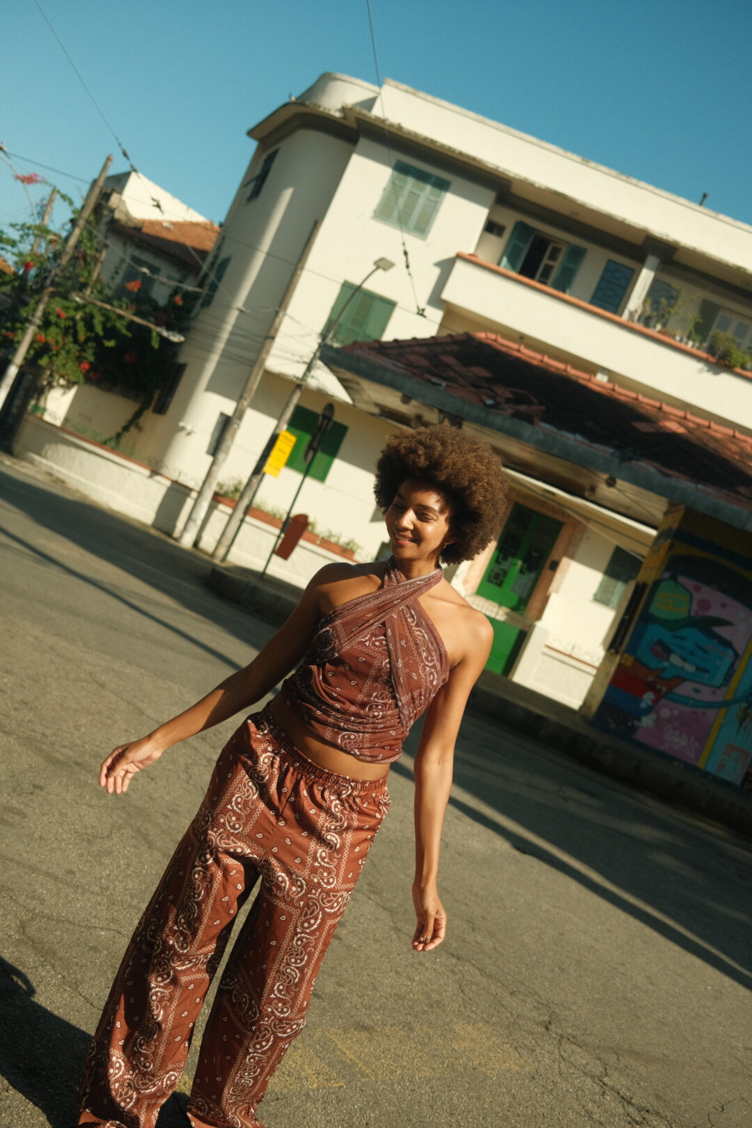 SAIA TULE PAISLEY MARROM BOHO WINTER - Image 4