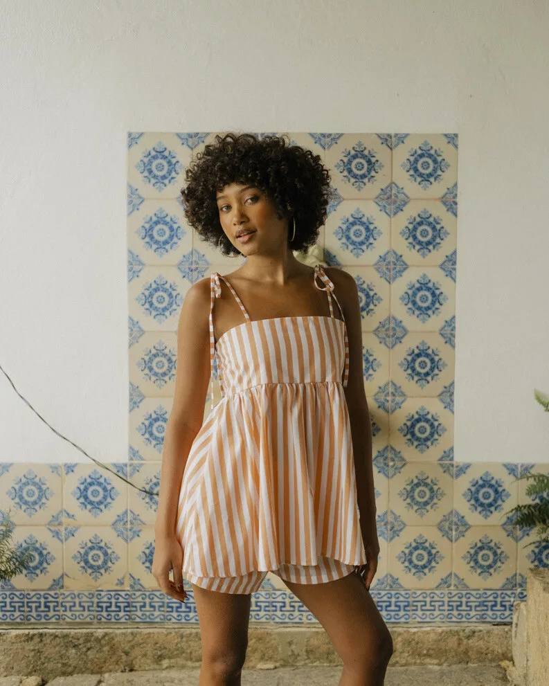 BATA LISTRADA CORAL SUNKISSED