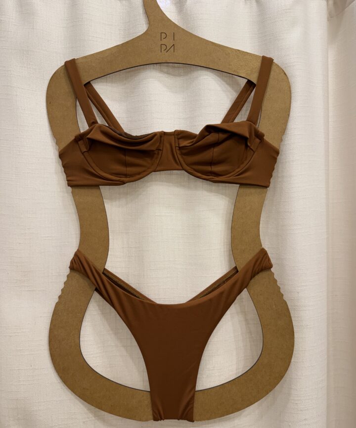 CONJUNTO MARROM SUMMER GOODIES TOP PILAR + CALCINHA SEM COSTURA