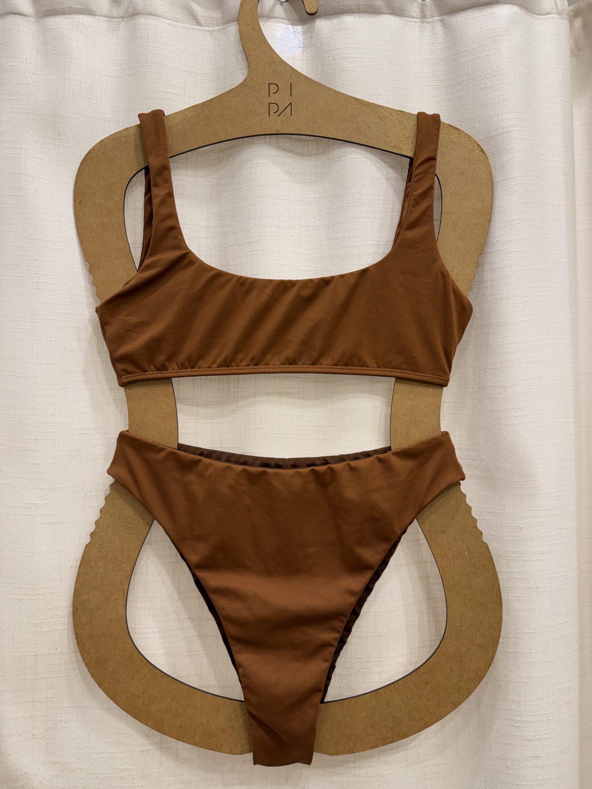 CONJUNTO MARROM SUMMER GOODIES TOP THAY + CALCINHA ALTA - Imagem 3