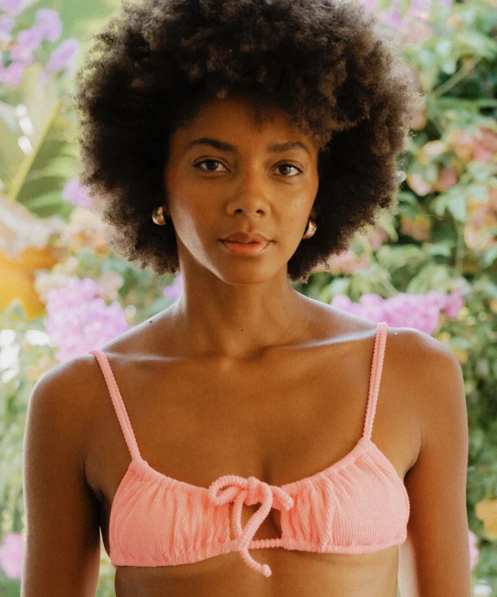 TOP CECILIA TEXTURA ROSA AFTER SUN