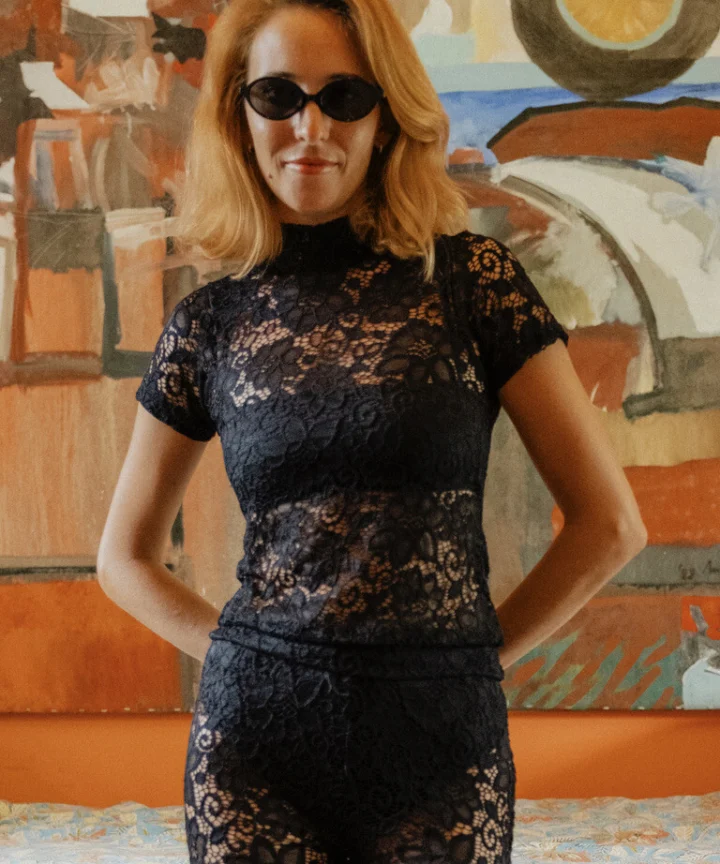 BLUSA RENDA PRETA AFTER SUN