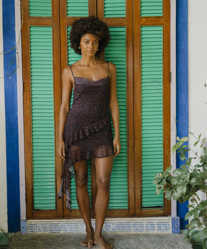 VESTIDO TULE ONÇA AFTER SUN