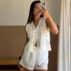 SHORT LAISE OFF WHITE AFTER SUN - Imagem 2