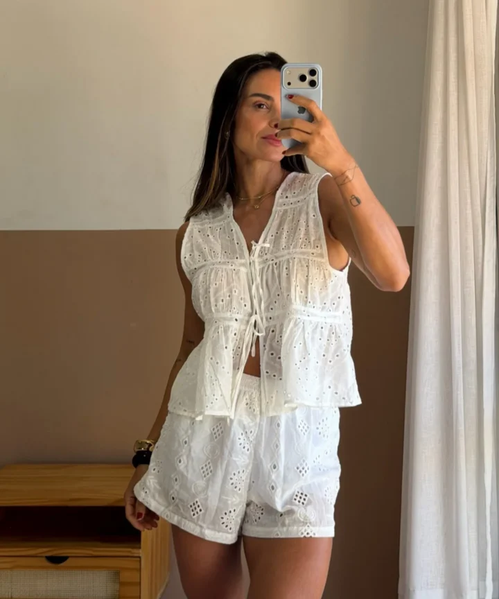 Alternative view of SHORT LAISE OFF WHITE AFTER SUN